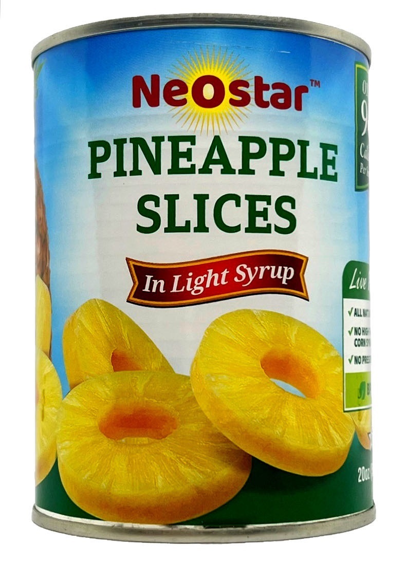#1.5SQ (15oz) Pineapple Slices, Light Syrup