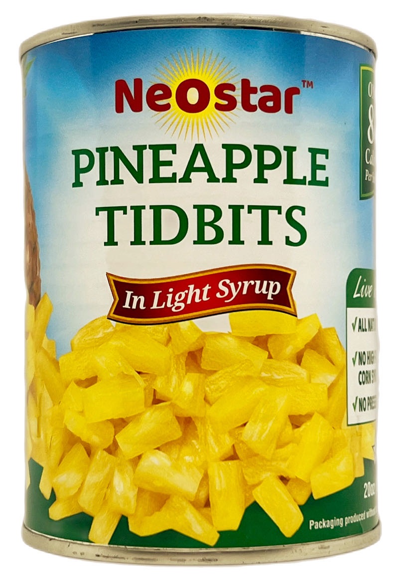#2 (20oz) Pineapple Tidbits, Light Syrup