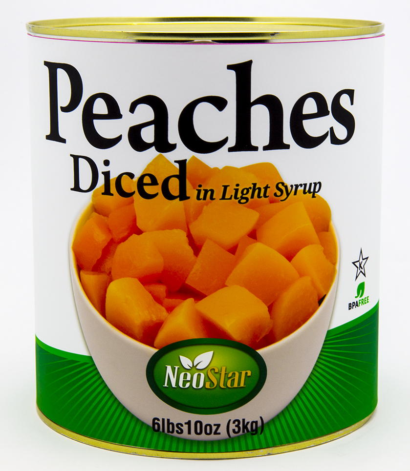 #10 (106oz) Peach Dices, Light Syrup