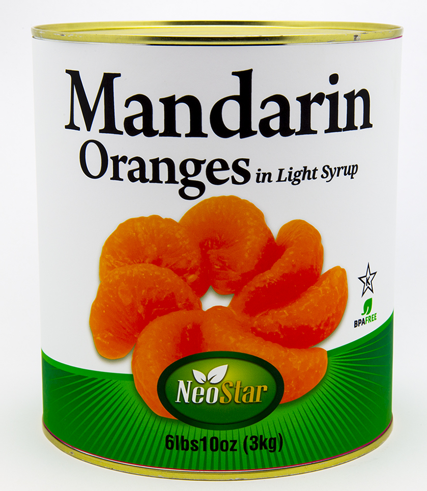 #10 (106oz) Mandarin Oranges, Broken, Light Syrup