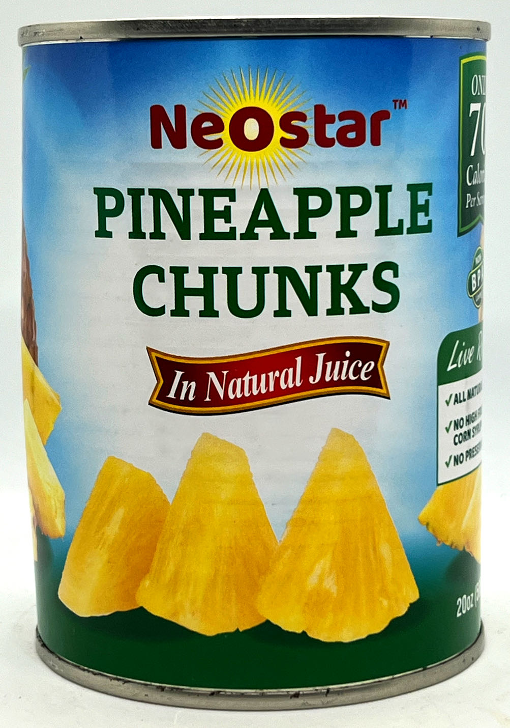 #2 (20oz) Pineapple Chunks, Natural Juice