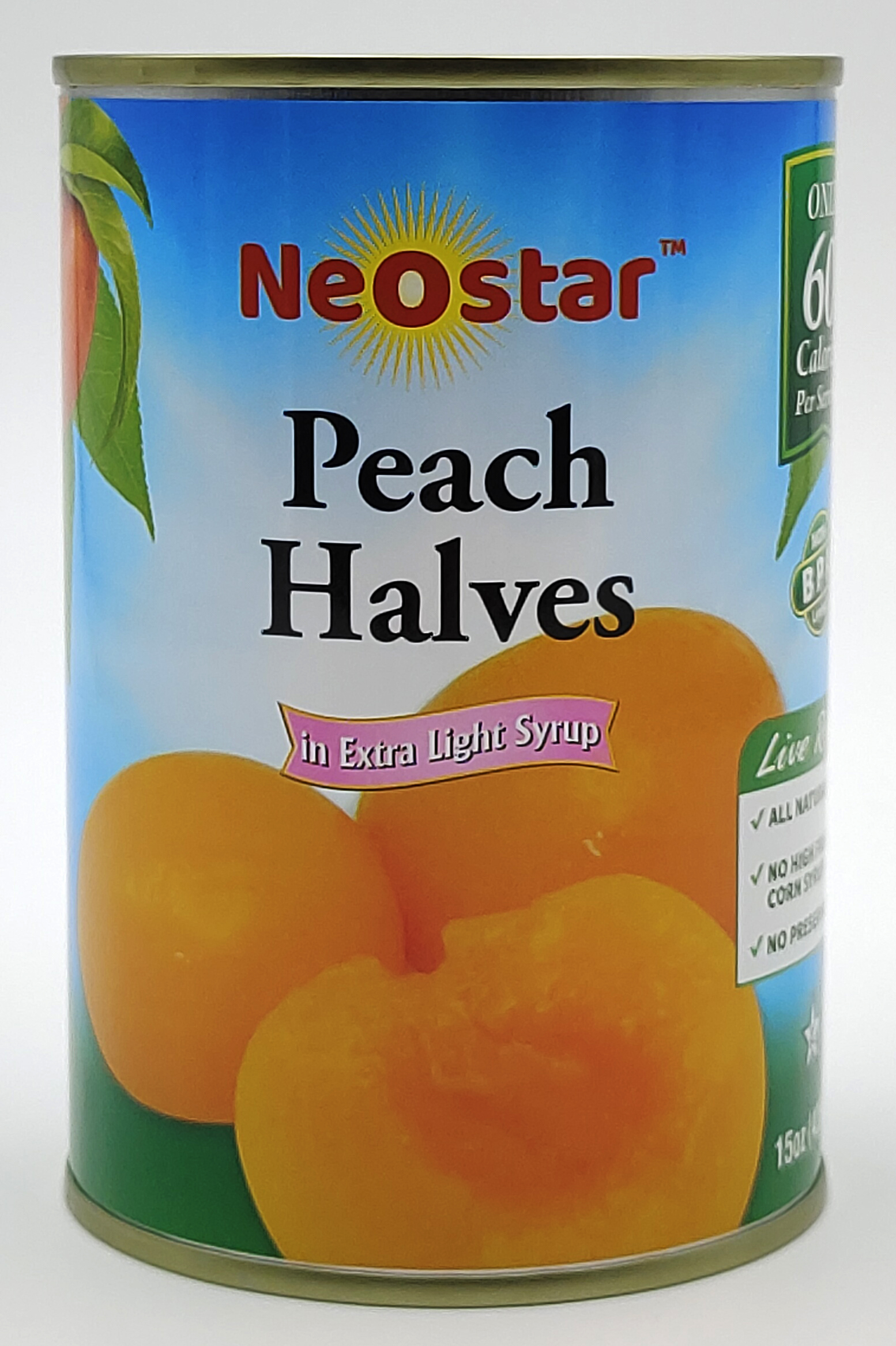 #300 (15oz) Peach Halves, Extra Light Syrup