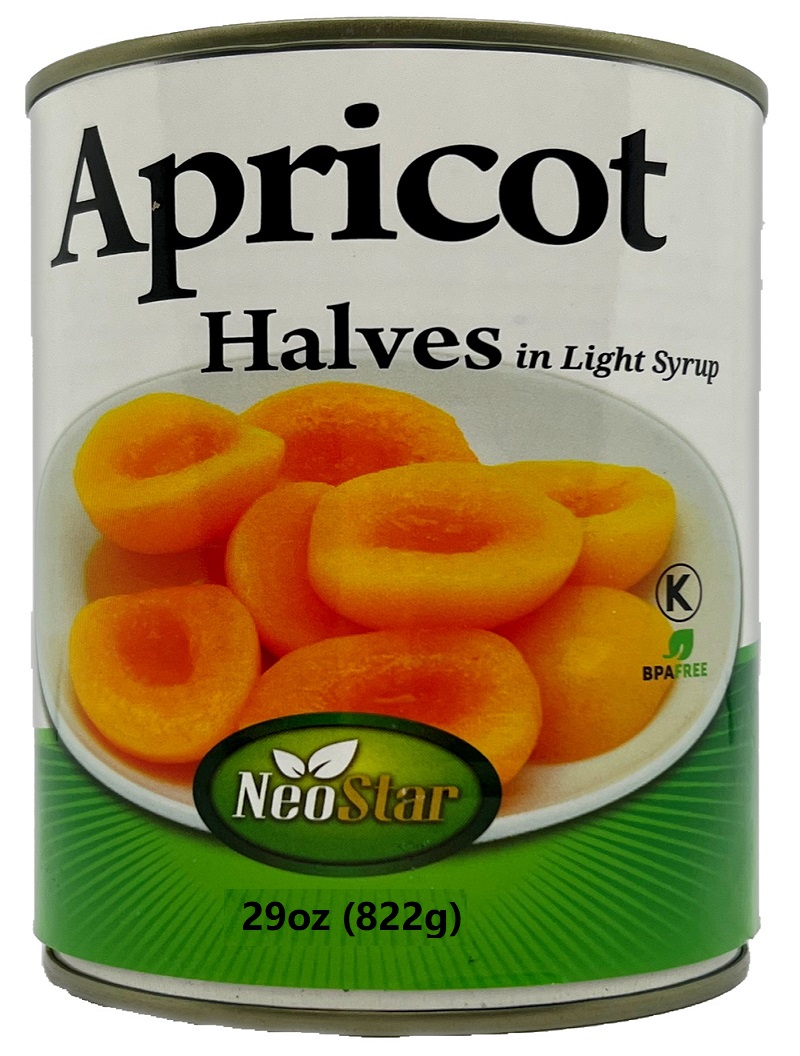 #2.5 (29oz) Apricot Halves, Light Syrup