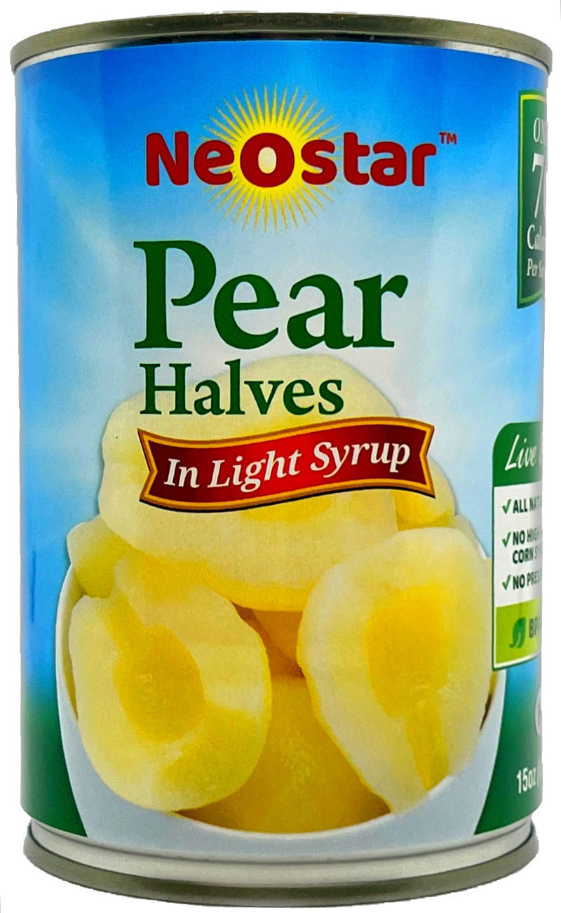 #300 (15oz) Pear Halves, Light Syrup