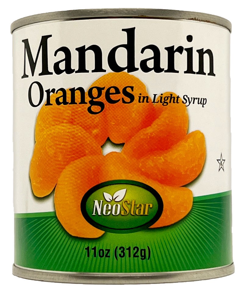11oz Mandarin Oranges, Whole, Light Syrup